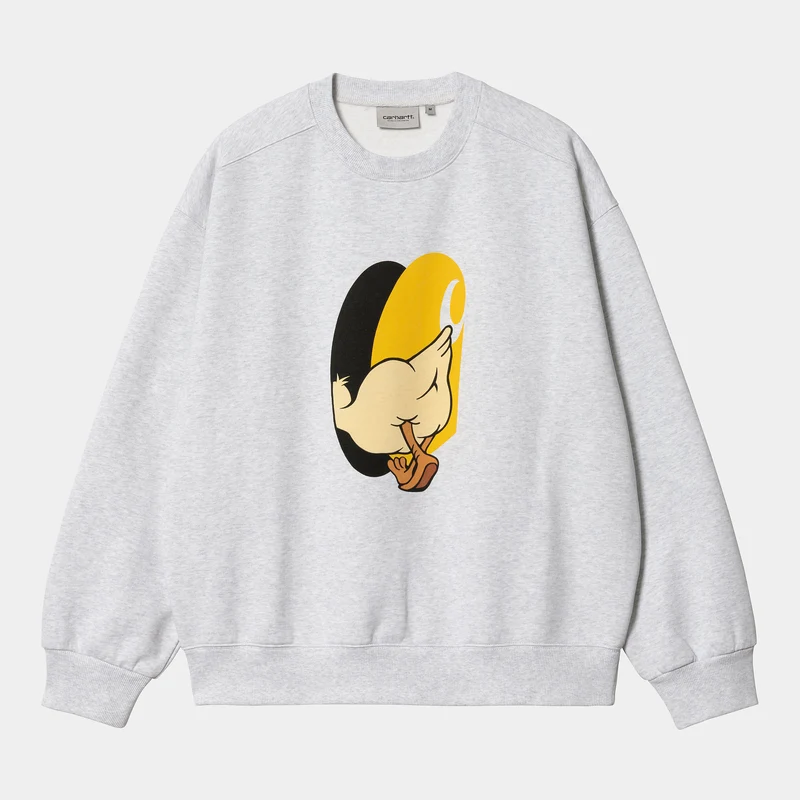 Carhartt WIP Deadkebab Knock Knock Sweat-sweatshirt voor heren - Ash Heather