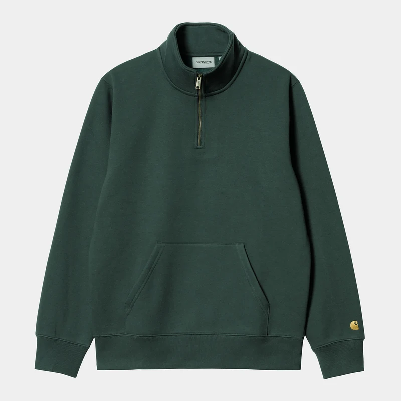 Carhartt WIP Heren sweatshirt met halsrits en rits - Juniper
