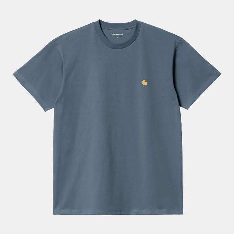 Carhartt WIP Heren Chase T-shirt met korte mouwen - Stormblauw
