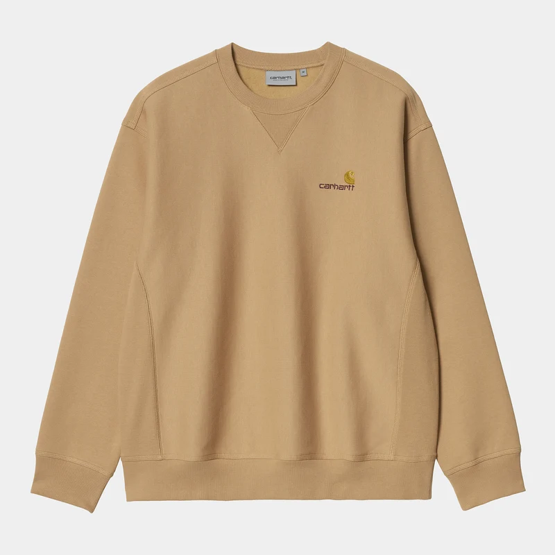 Carhartt WIP HEREN American Script Sweatshirt top - Dusty Hamilton Brown