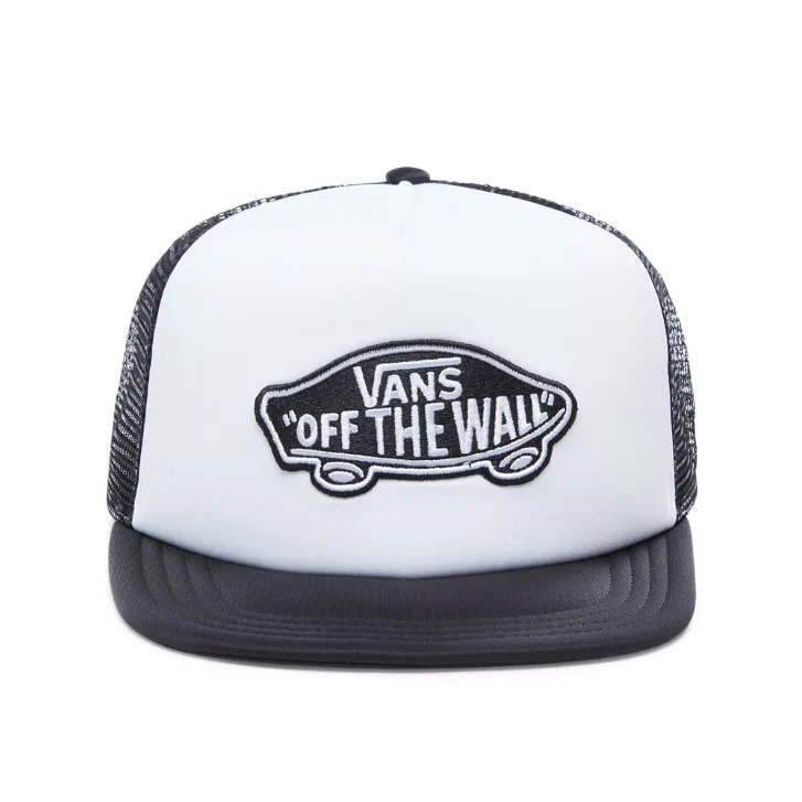 VANS Unisex klassieke patch truckerpet - wit / zwart