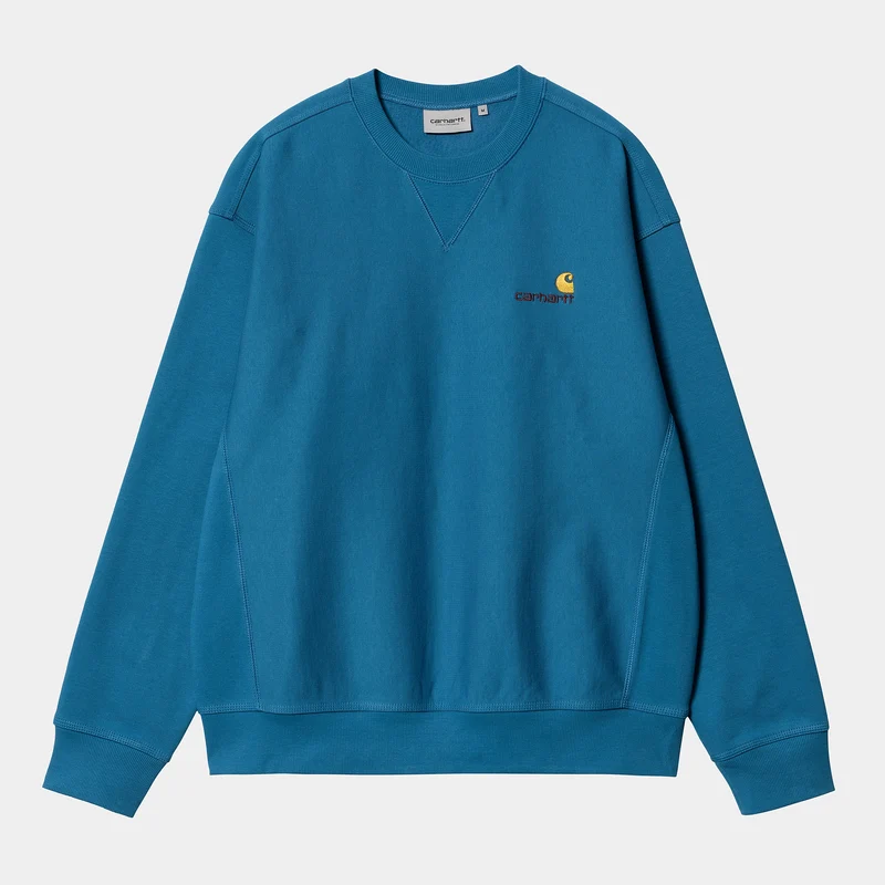 Carhartt WIP HEREN American Script Sweatshirt - Amalfi