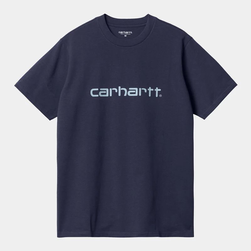 Carhartt WIP Heren Script T-shirt met korte mouwen - Enzian