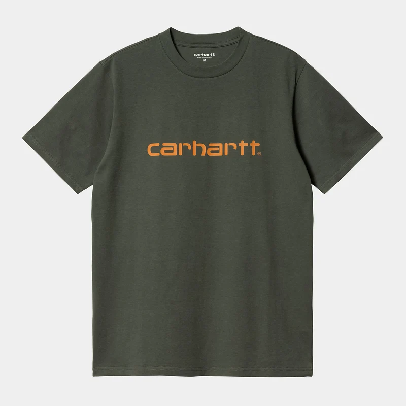 Carhartt WIP Heren Script T-shirt met korte mouwen - Buxus
