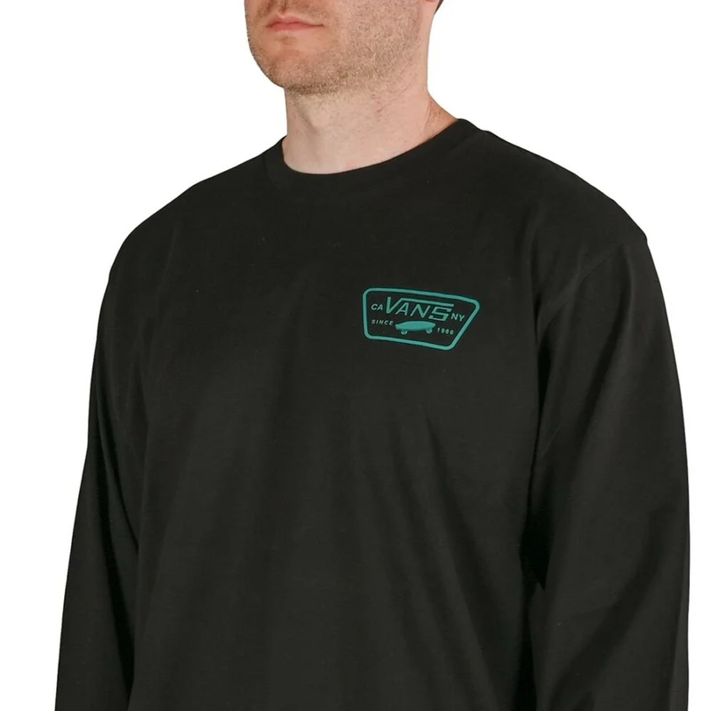 Vans Heren T-shirt met lange mouwen - Zwart / Groen