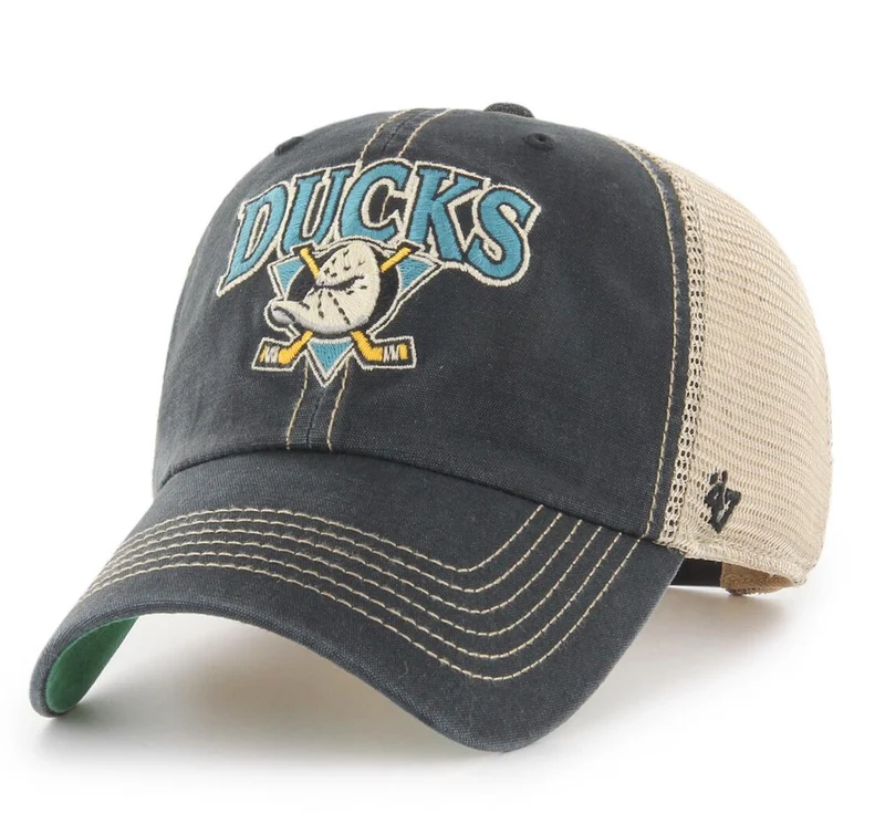 '47 Merk Anaheim Ducks Truckerpet, unisex - Zwart