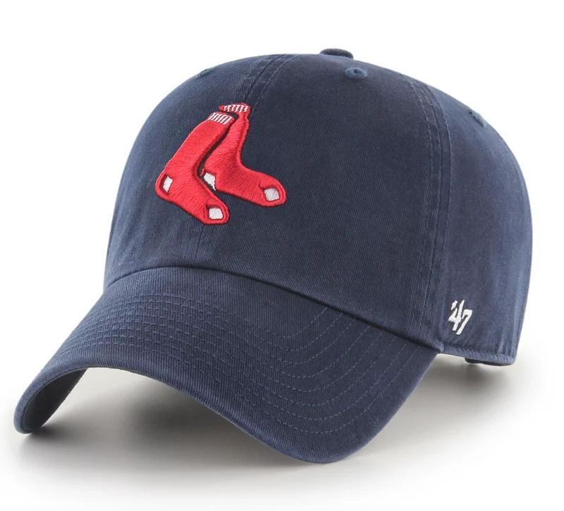 '47 Merk Boston Red Sox Clean Up Cap, uniseks - Marine / Rood