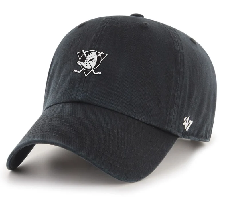 '47 Brand unisex Anaheim Ducks klein logo pet - zwart