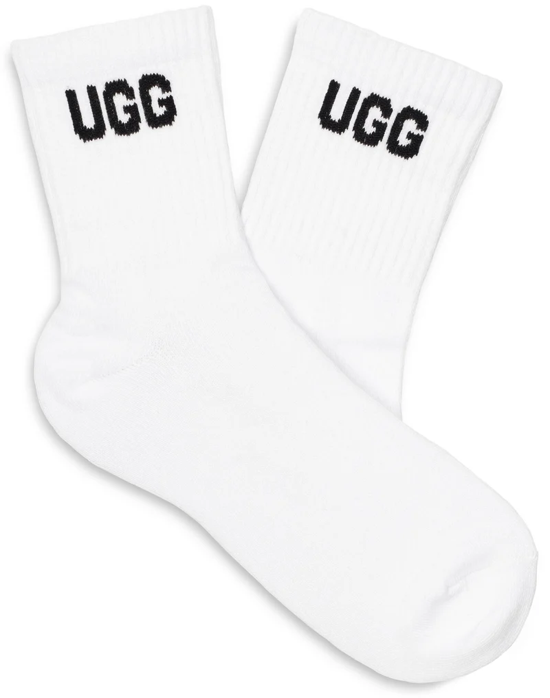 UGG Damessokken met logo en ronde hals (3 stuks) - Wit