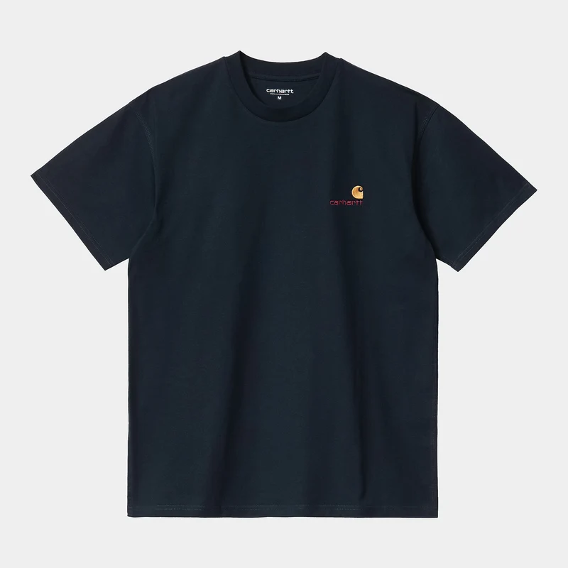 Carhartt WIP Heren T-shirt met korte mouwen American Script T-shirt - Astro