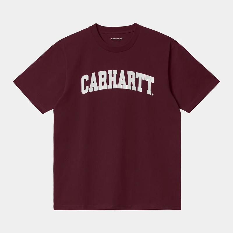 Carhartt WIP Universiteits-T-shirt met korte mouwen voor heren - Wijn
