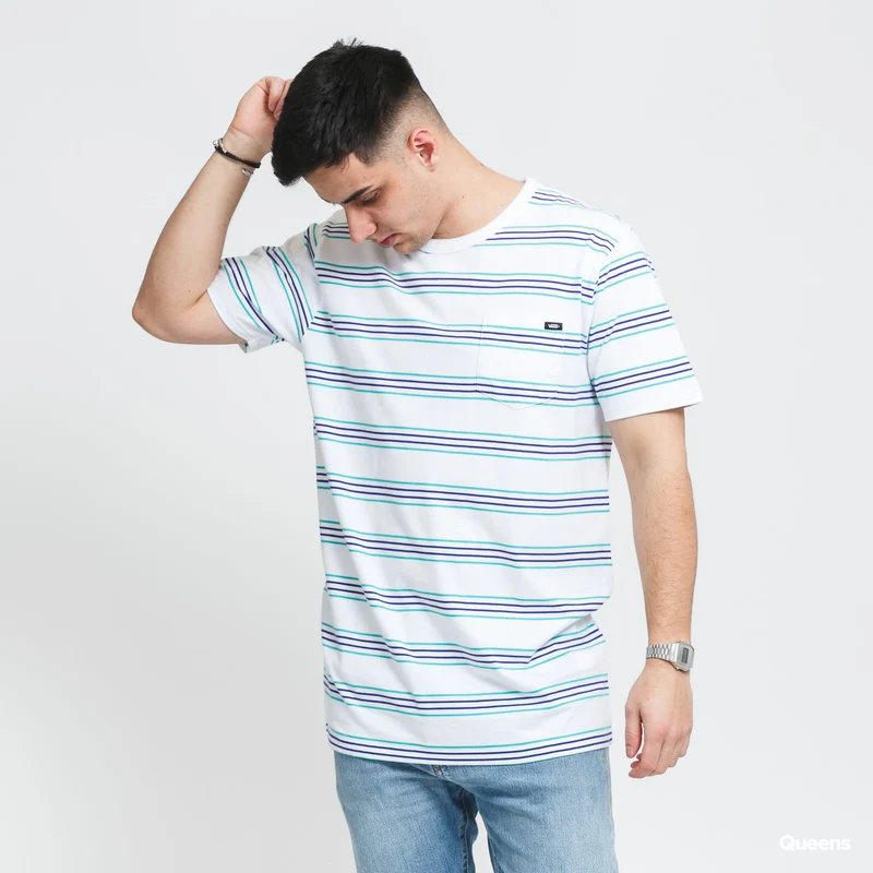 VANS Gestreept T-shirt voor heren - Wit