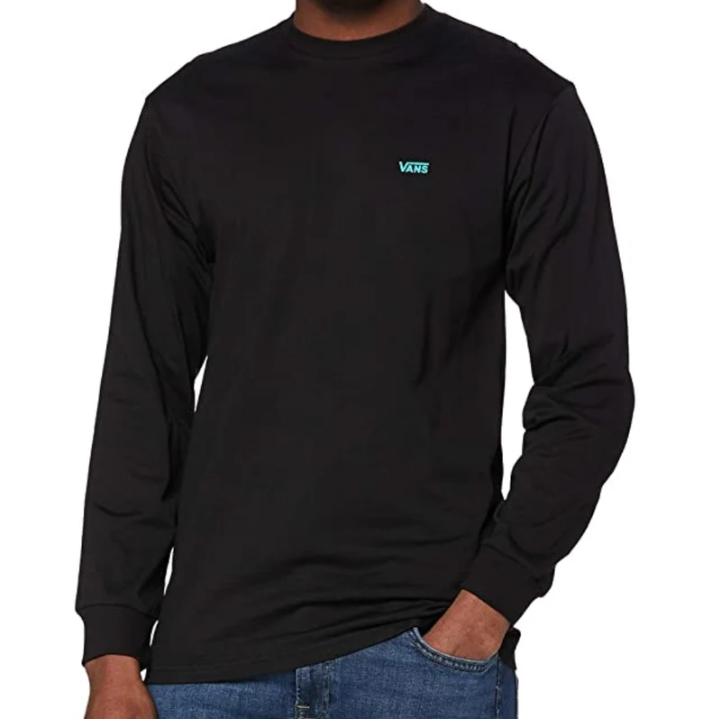VANS Heren T-shirt met lange mouwen - Zwart