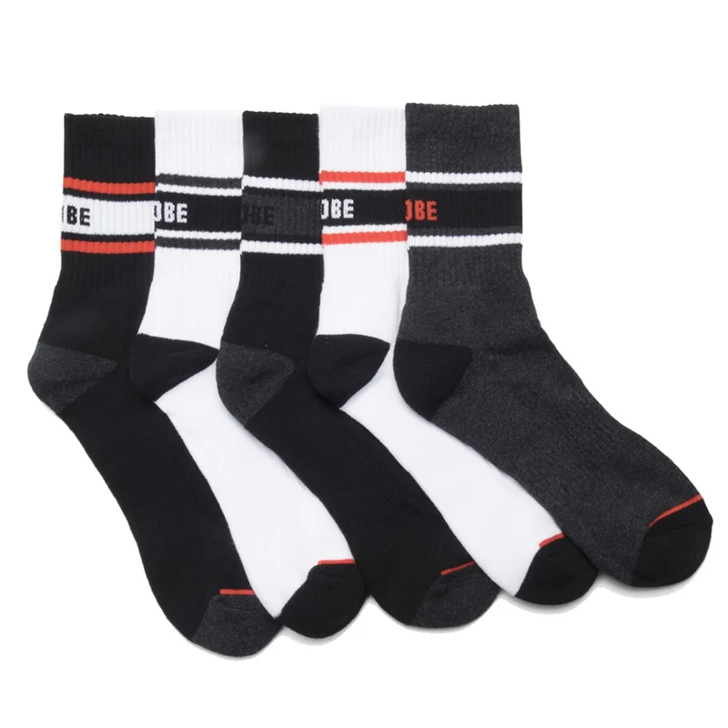 Globe Crew-sokken met drie strepen voor heren (5-pack)