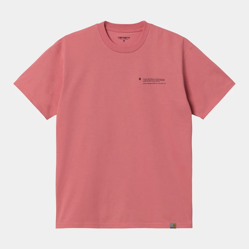 Carhartt WIP Structuren T-shirt met korte mouwen voor heren - roze / zwart