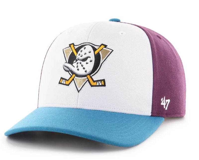 '47 Merk unisex Anaheim Ducks Retro verstelbare pet - Pruim