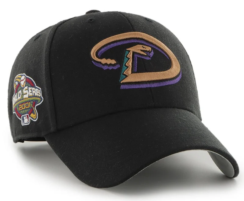 47 Merk unisex Arizona Diamondbacks World Series-pet - zwart