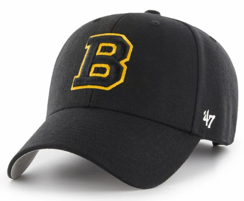 '47 Merk Unisex Boston Bruins-logo - Zwart