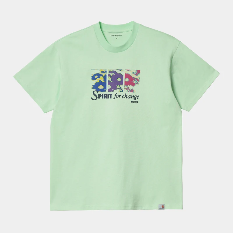 Carhartt WIP Spirit biologisch katoenen T-shirt met korte mouwen voor heren - Pale Spearmint