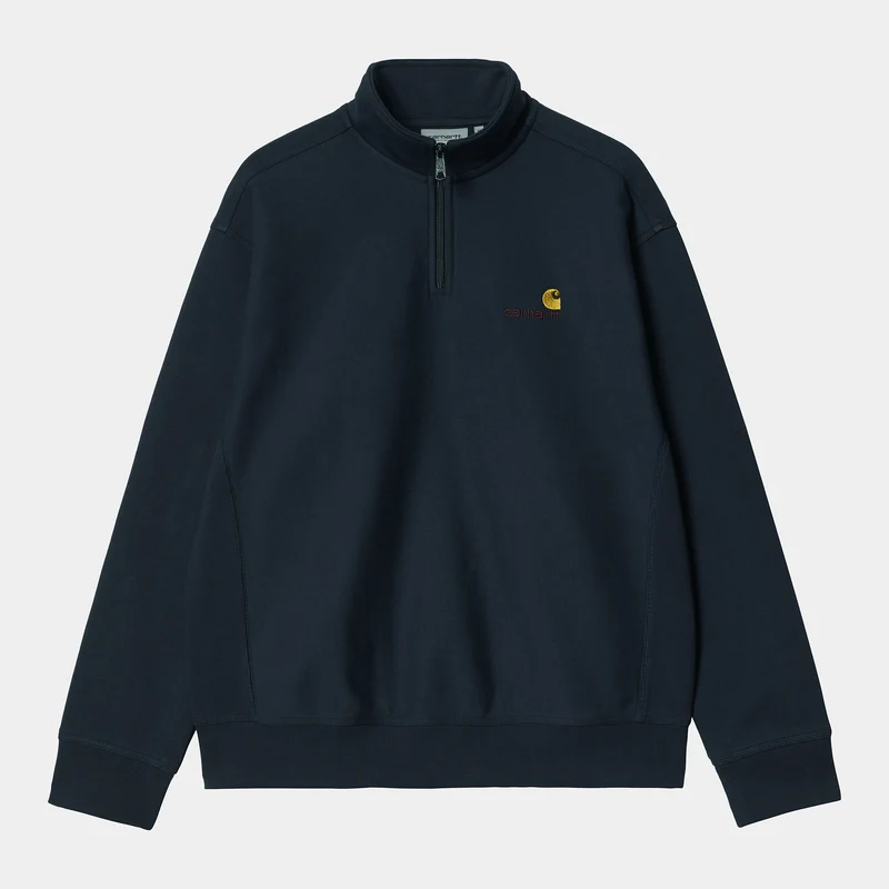 Carhartt WIP Heren halve rits American Script Sweatshirt - Mizar