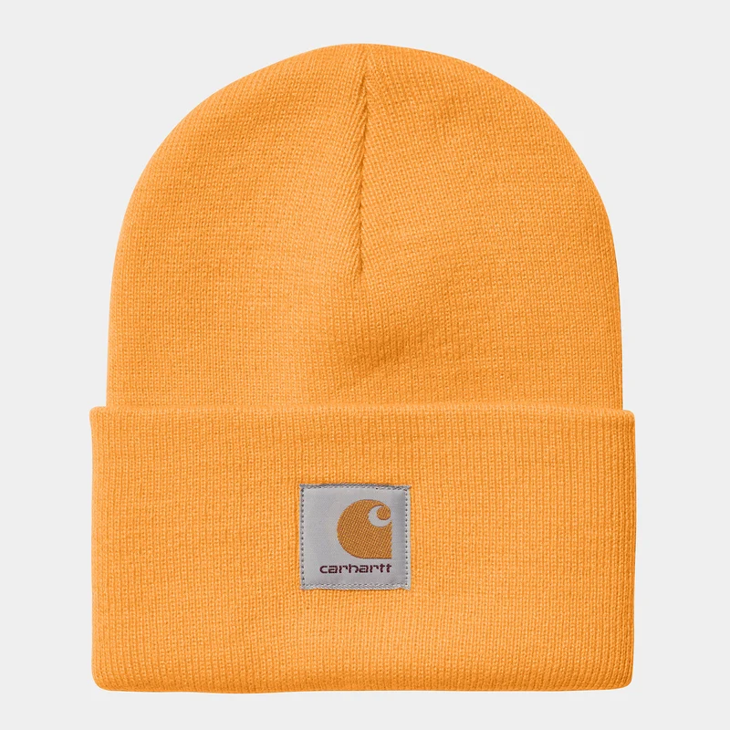 Carhartt WIP Unisex acryl horlogehoed - lichtoranje