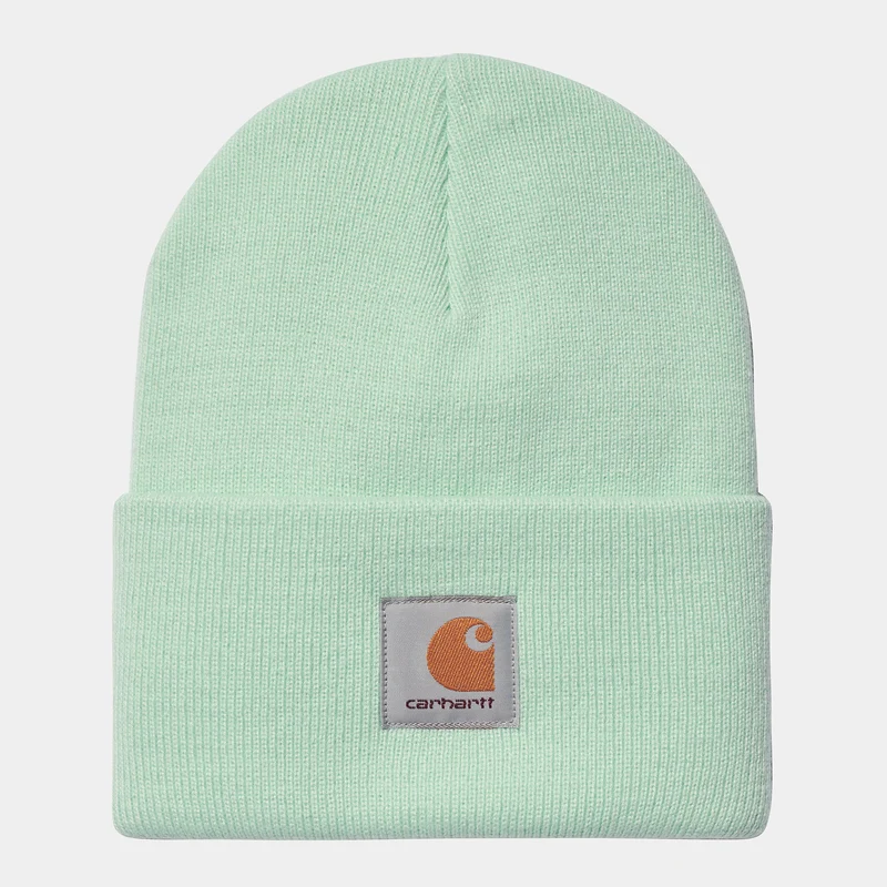 Carhartt WIP Unisex acryl horlogehoed - bleke groene munt