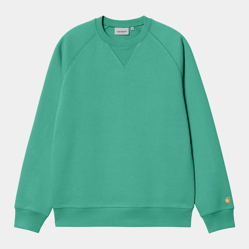 Carhartt WIP Chase sweattop voor heren - aquagroen