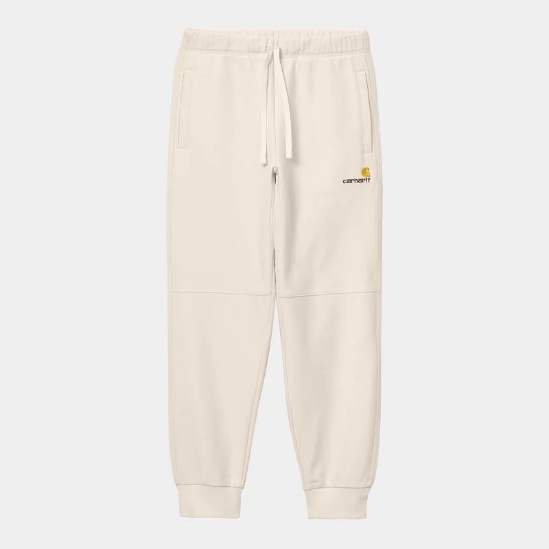 Carhartt WIP HEREN American Script Joggingbroek - Naturel