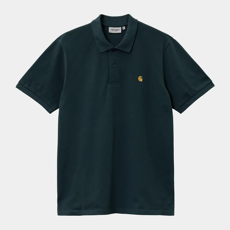 Carhartt WIP Heren Chase Pique poloshirt met korte mouwen - Botanisch