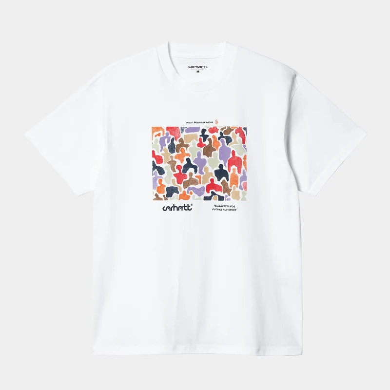 Carhartt WIP Heren Unity T-shirt met korte mouwen - wit