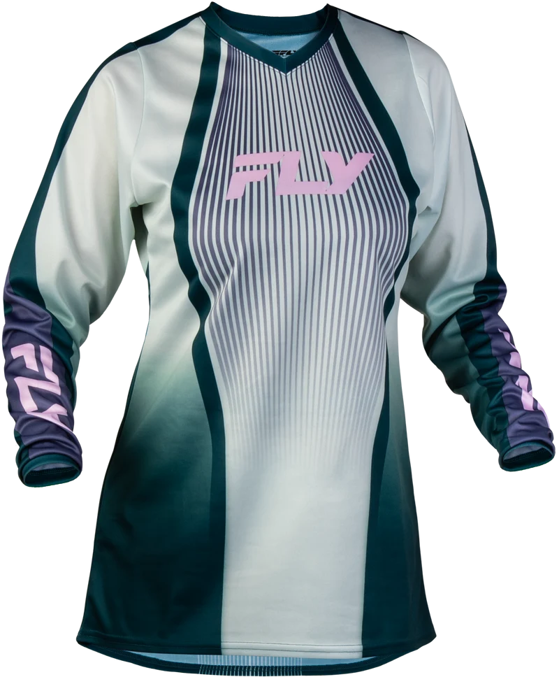 Fly Racing Women'S F-16 Lift Jersey Green/Purple/Pink Md 380-822M
