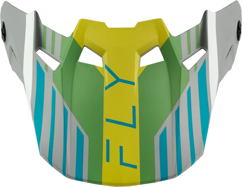 Fly Racing Formula Cc Strike Visor Matte Grey/Green/Teal Md/Lg 73-4365VM
