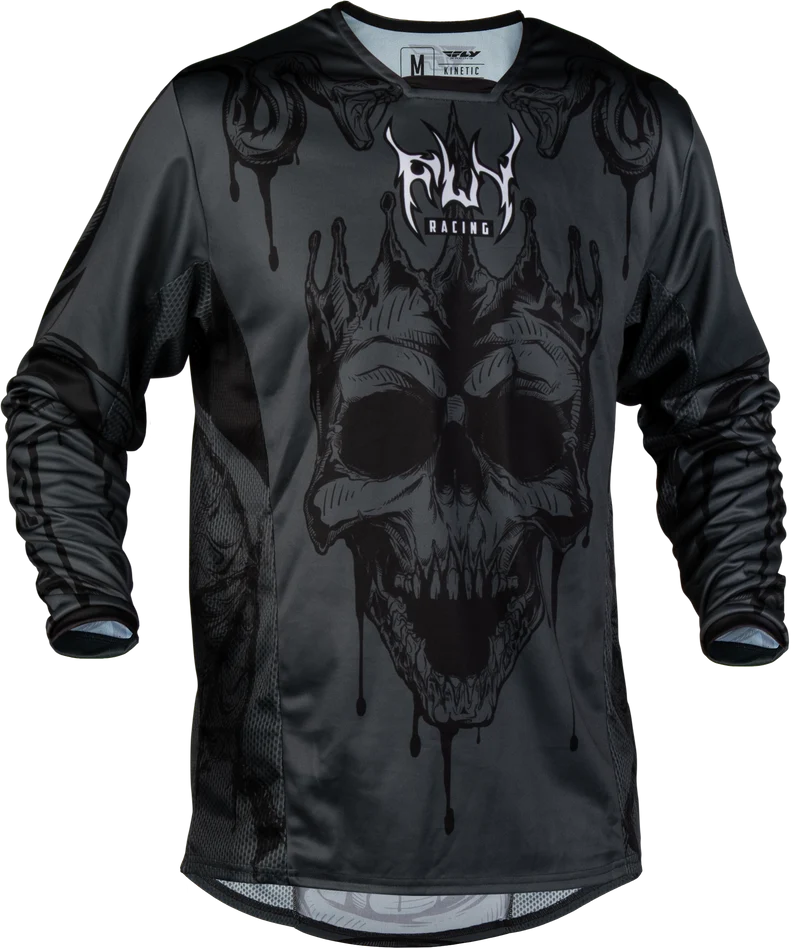 Fly Racing Kinetic Dark Series Jersey Grey/Black 2x 380-4242X