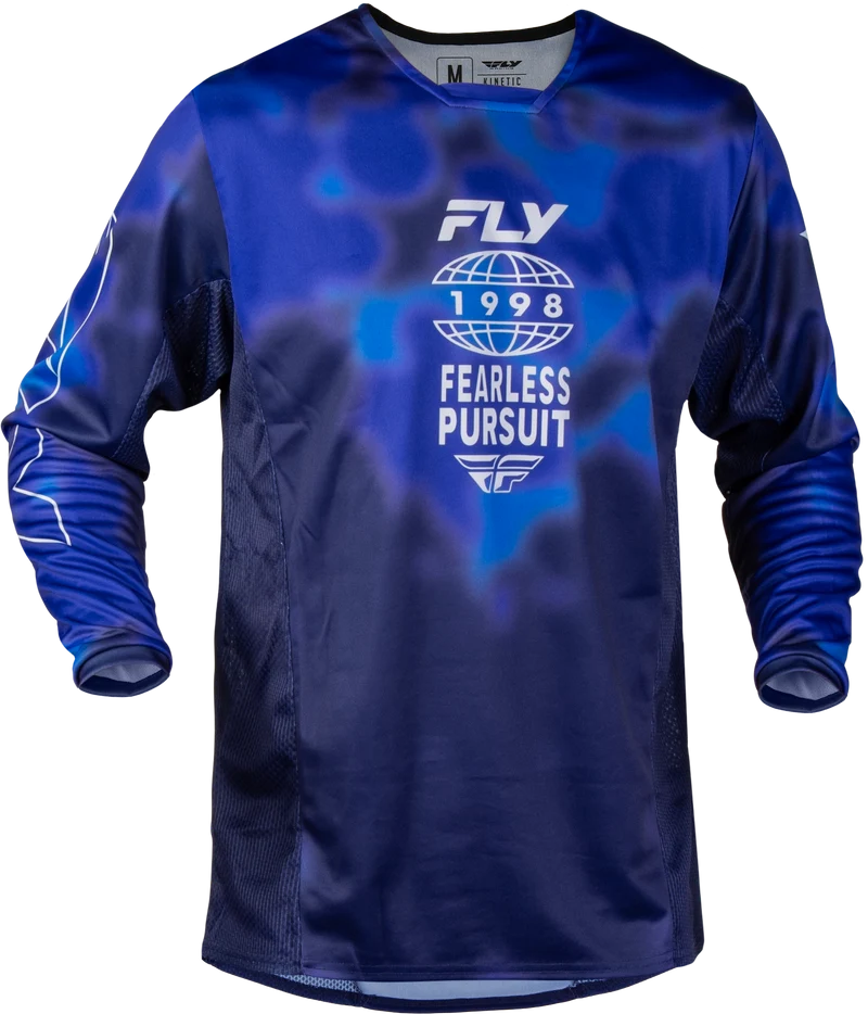 Fly Racing Kinetic Blur Jersey Blue/Navy Xl 380-421X