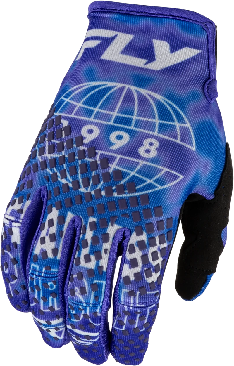 Fly Racing Youth Kinetic Blur Gloves Blue/Navy Yl 380-411YL