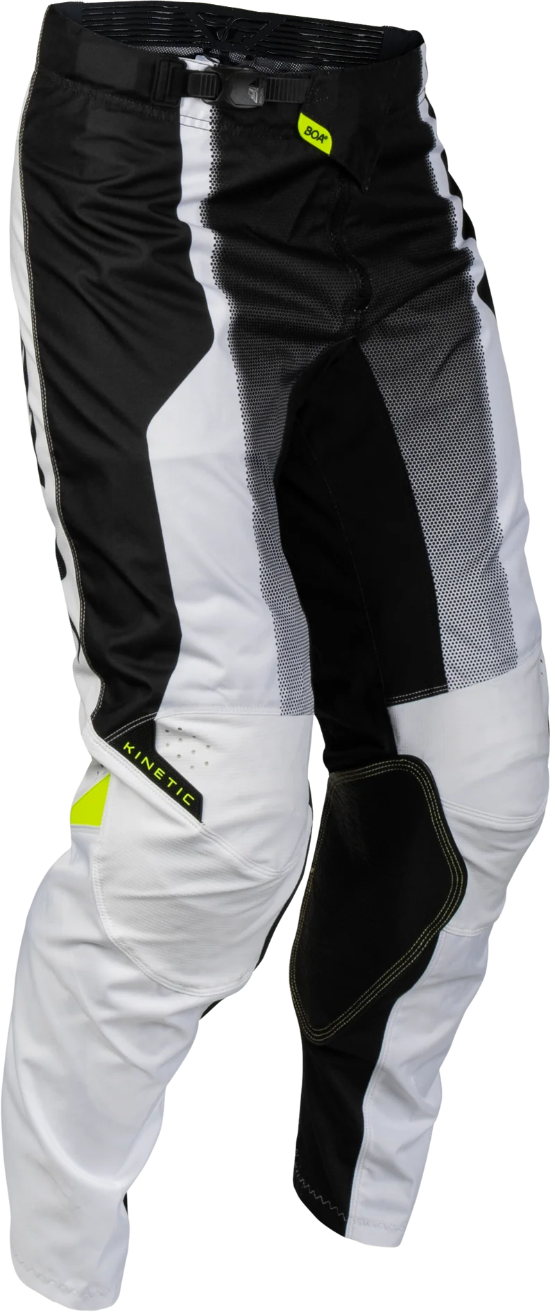 Fly Racing Kinetic Fade Pants White/Black/Hi-Vis Sz 30 380-53030
