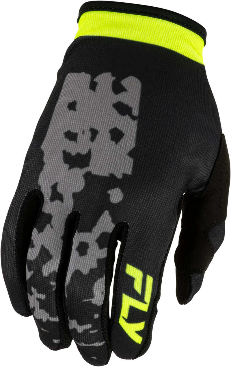 Fly Racing Lite Flake Gloves Grey/Hi-Vis/Black 2x 380-7112X