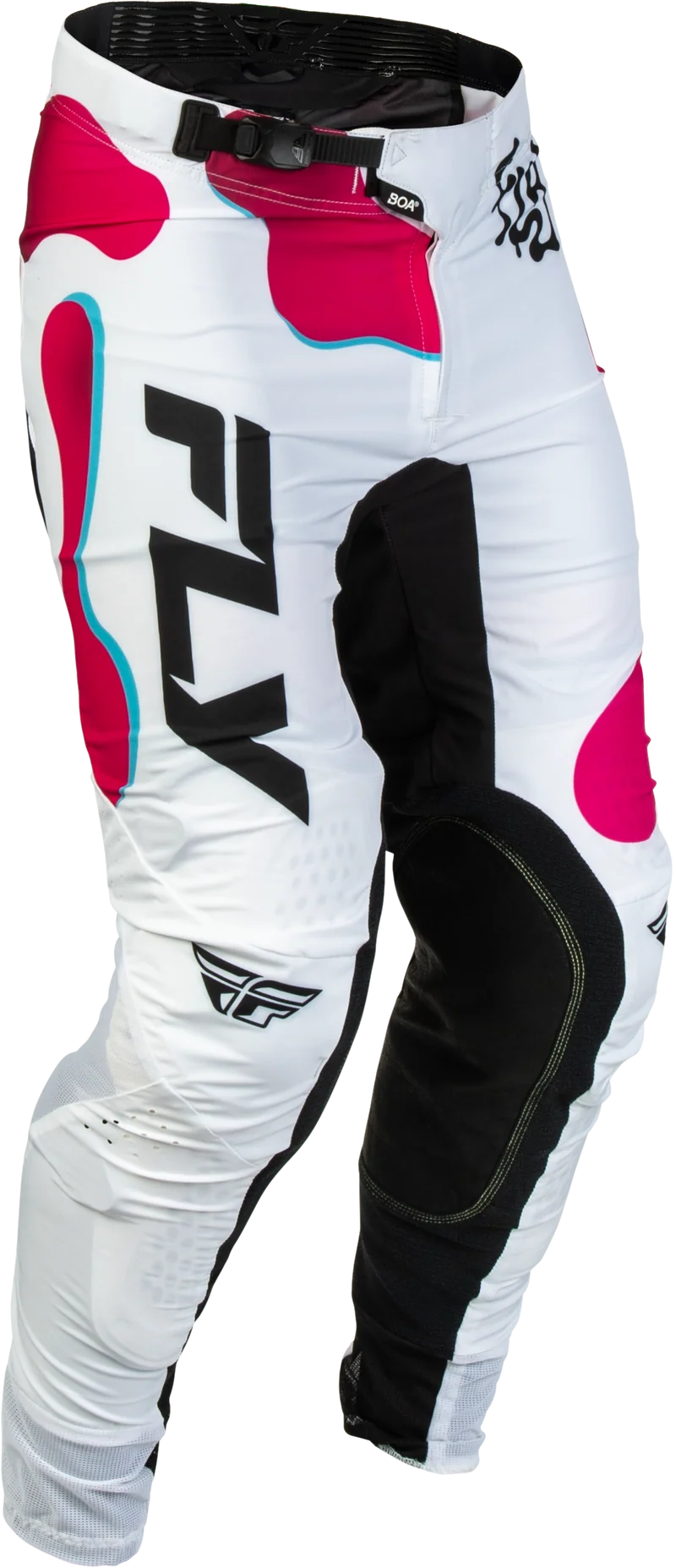 Fly Racing Lite Vibe Pants White/Pink/Blue Sz 38 380-73438