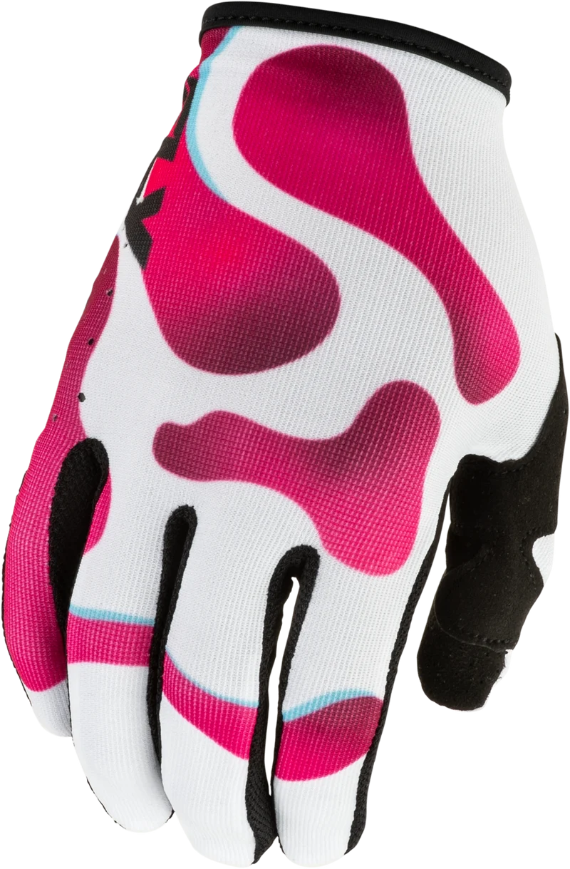 Fly Racing Lite Vibe Gloves White/Pink/Blue 3x 380-7143X
