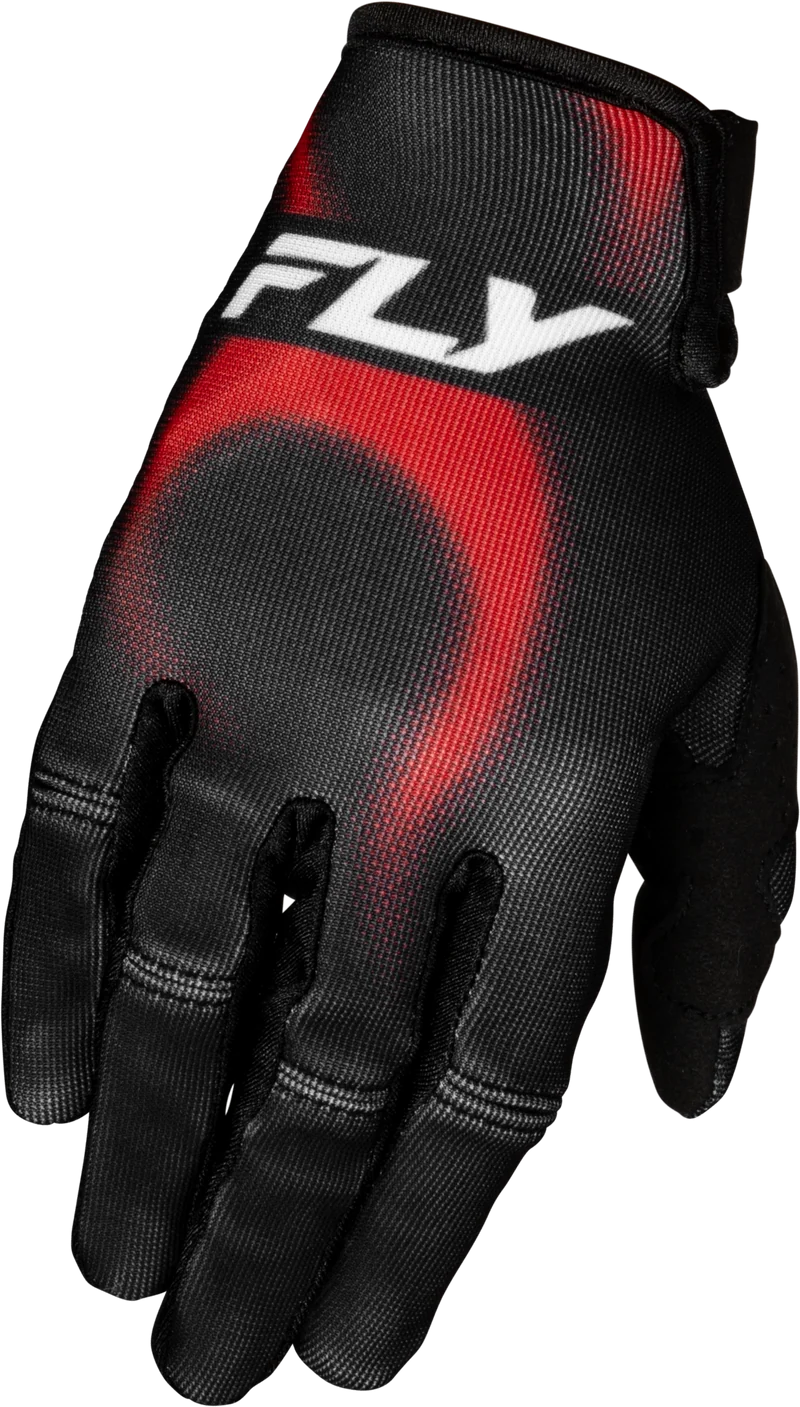 Fly Racing Youth Kinetic Torch Gloves Black/Red/White Ym 380-516YM