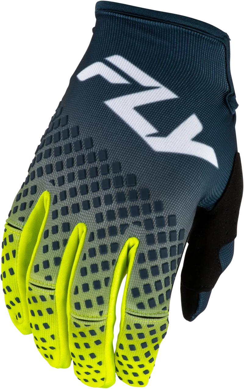 Fly Racing Kinetic Fade Gloves Navy/Hi-Vis/White 2x 380-5132X