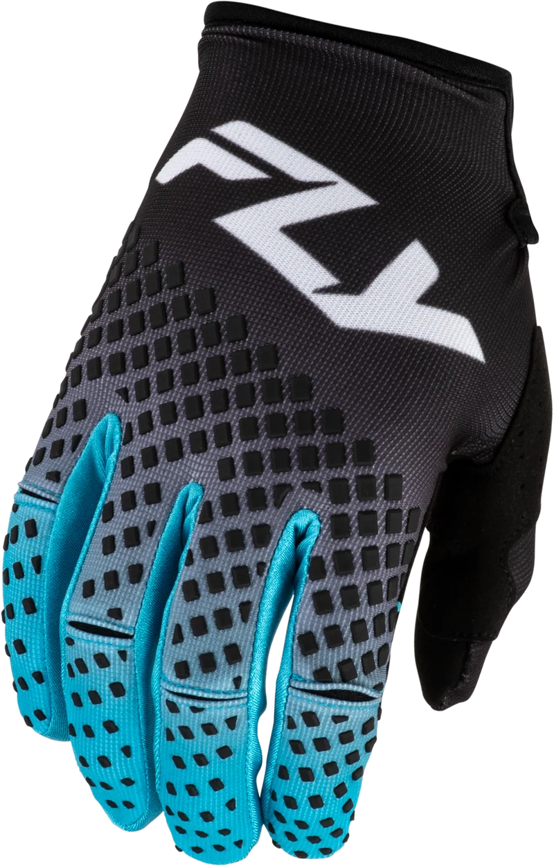 Fly Racing Youth Kinetic Fade Gloves Black/Blue/White Ym 380-512YM