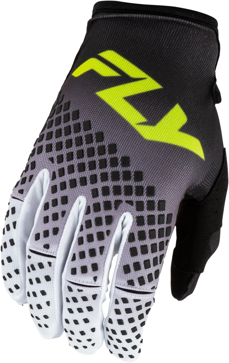 Fly Racing Kinetic Fade Gloves Black/White/Hi-Vis 2x 380-5102X