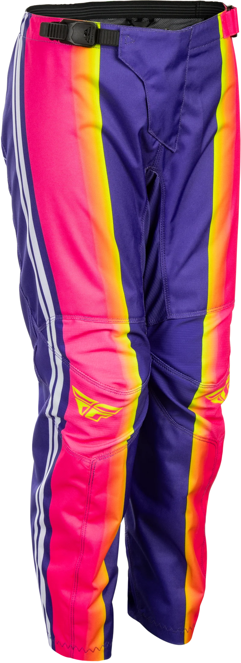Fly Racing Youth F-16 Raze Pants Purple/Pink/Yellow Sz 18 380-23418