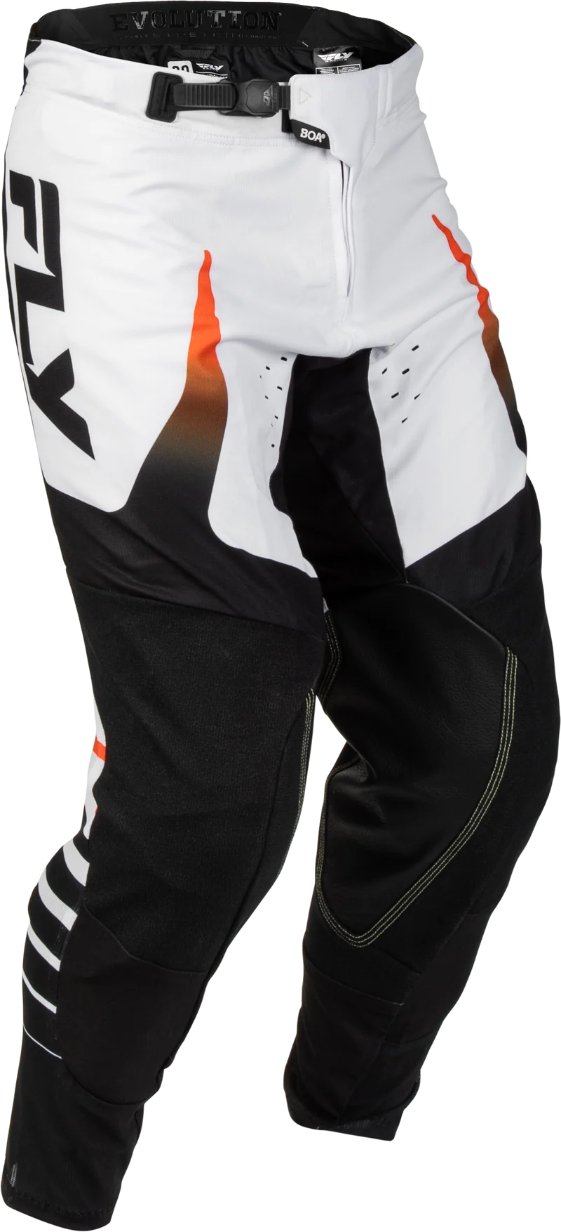 Fly Racing Evolution Dst Bolt Pants White/Black/Orange Sz 32 380-13232