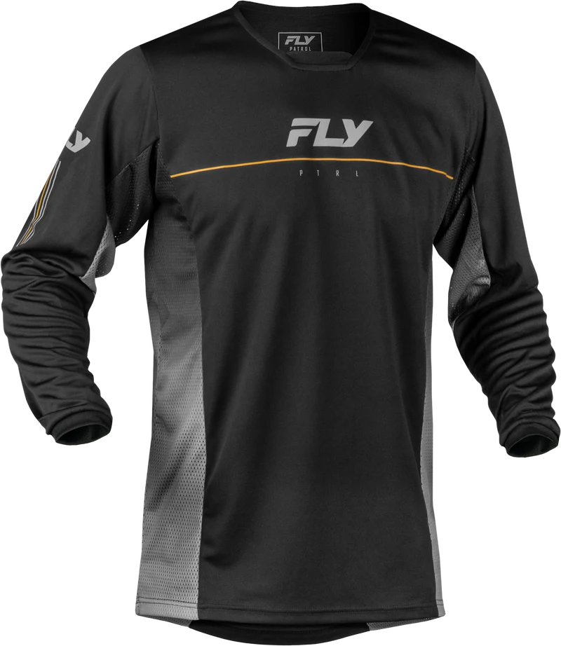 Fly Racing Patrol Jersey Black/Grey Sm 380-650S