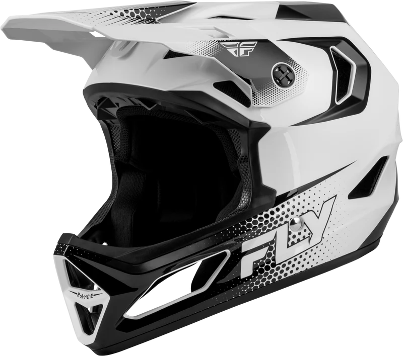 Fly Racing Yth Rayce Sonar Bicycle Hlmt White/Black Ym 73-3650YM