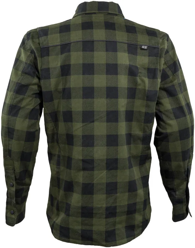 Speed and Strength True Grit Armored Motoshirt Olive/Black - 3XL
