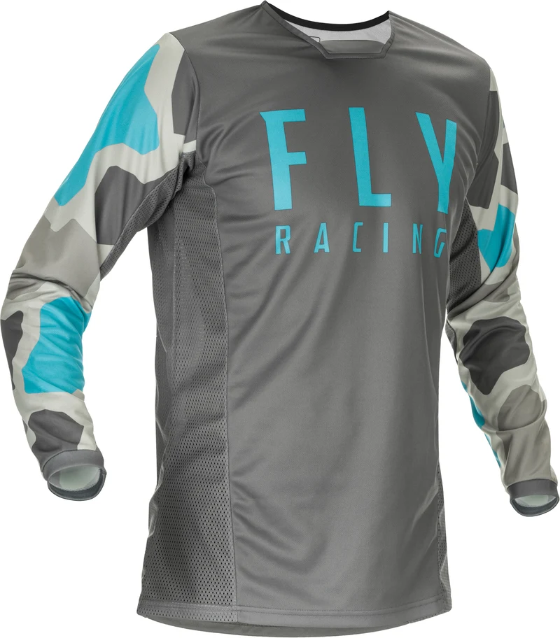 Fly Racing Kinetic K221 Jersey Grey/Blue Xl 374-526X