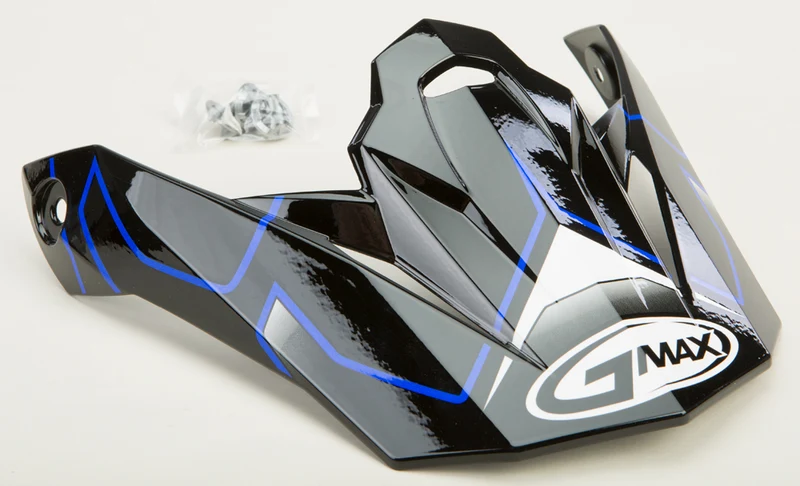 Visor W/Screws Step Mx-86 Black/Blue